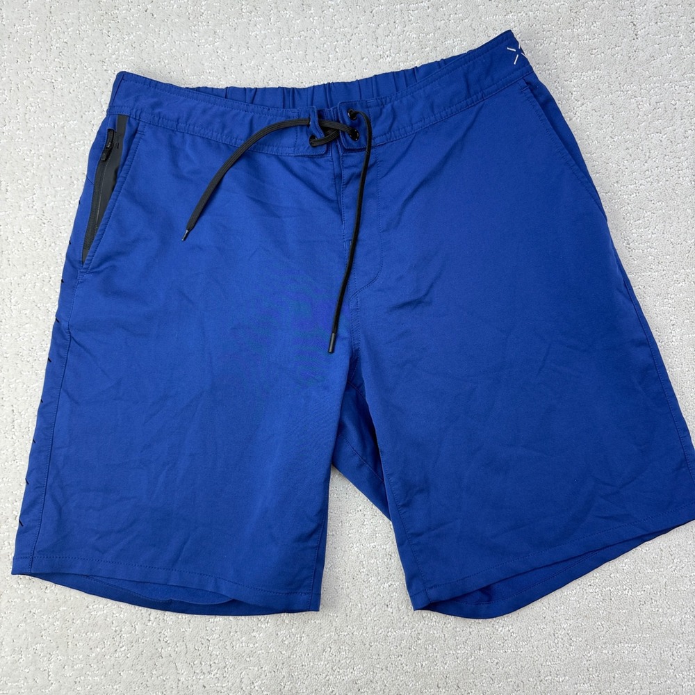 Ten Thousand Foundation Short Mens L Navy Blue 9" Inseam Unlined Athletic